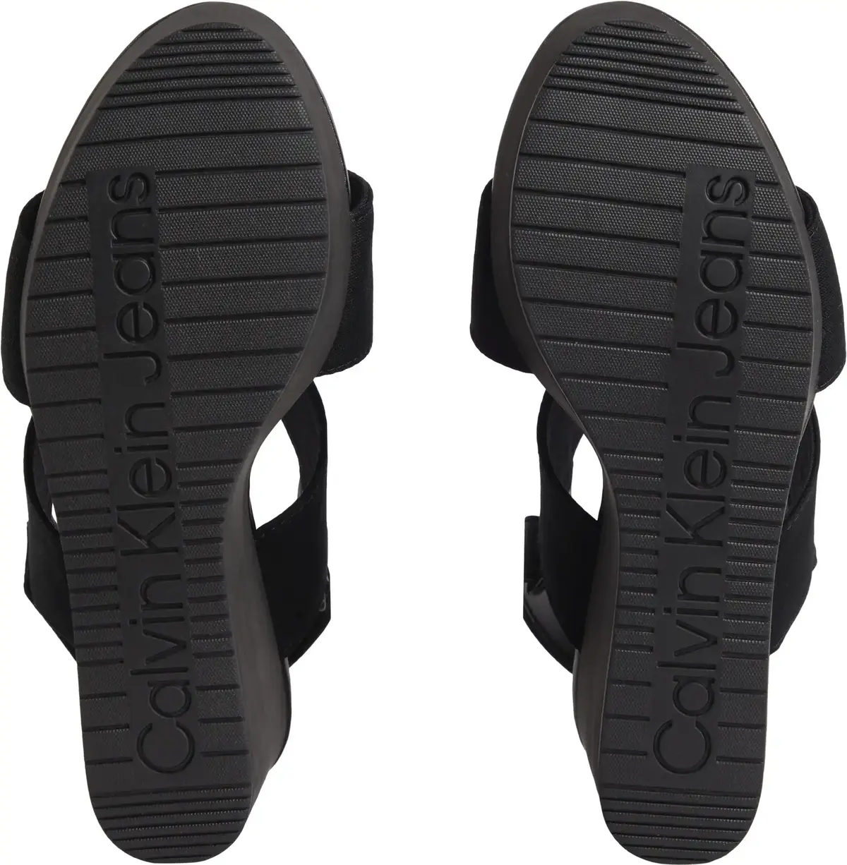 Calvin Klein WEDGE SANDAL WEBBING, 0GJ Siyah Kadın Terlik