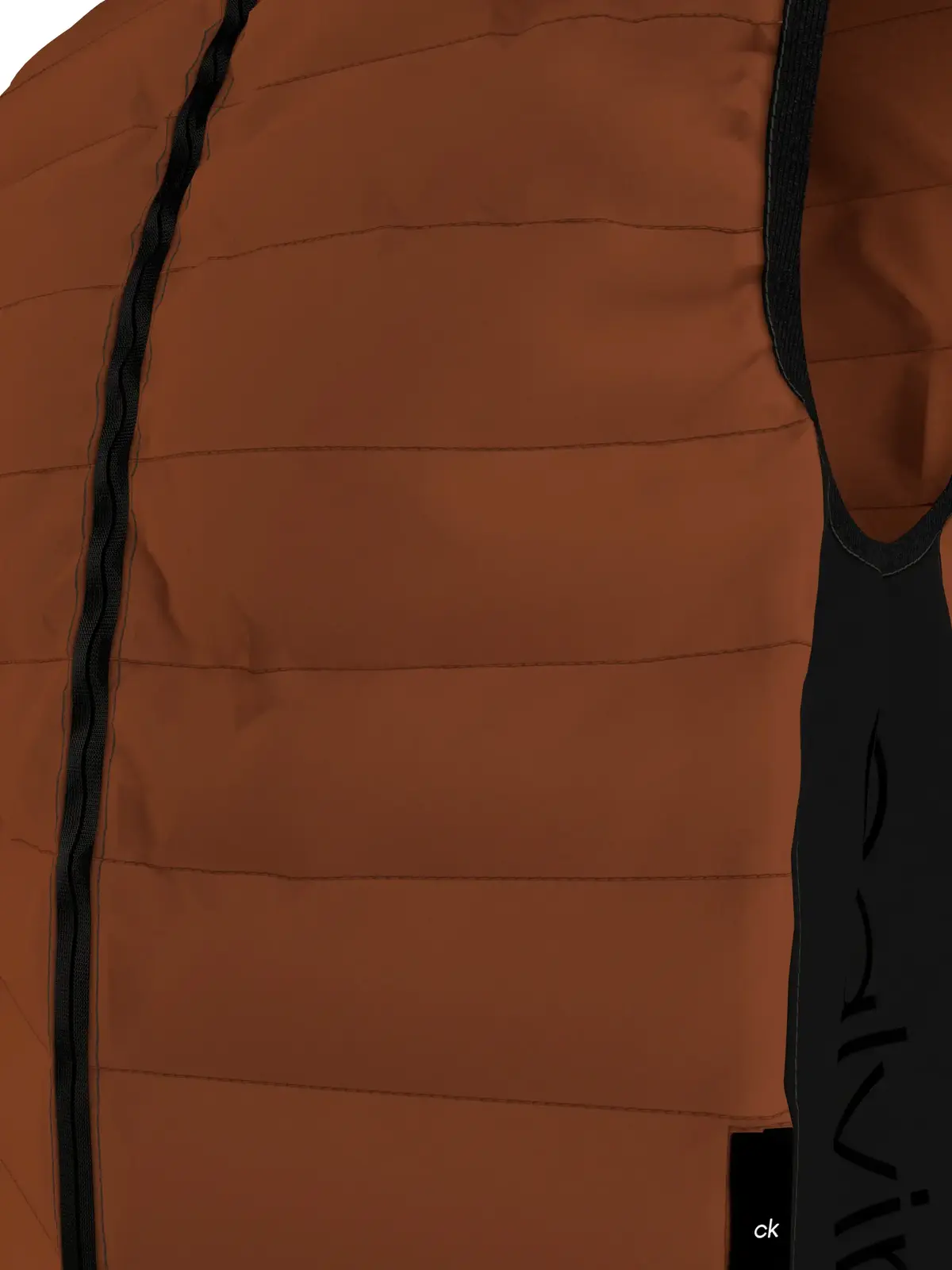 Calvin Klein RECYCLED SIDE LOGO V Erkek Turuncu Yelek
