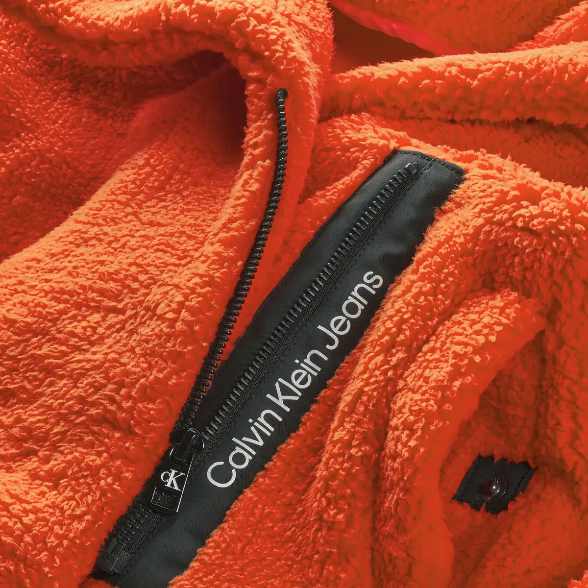 Calvin Klein SHORT TEDDY JACKET Kadın Turuncu Mont