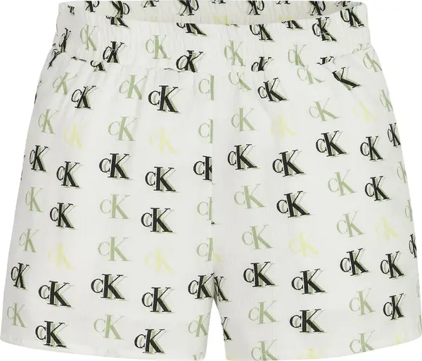 Calvin Klein MONOGRAM AOP SHORTS Kadın Beyaz Şort