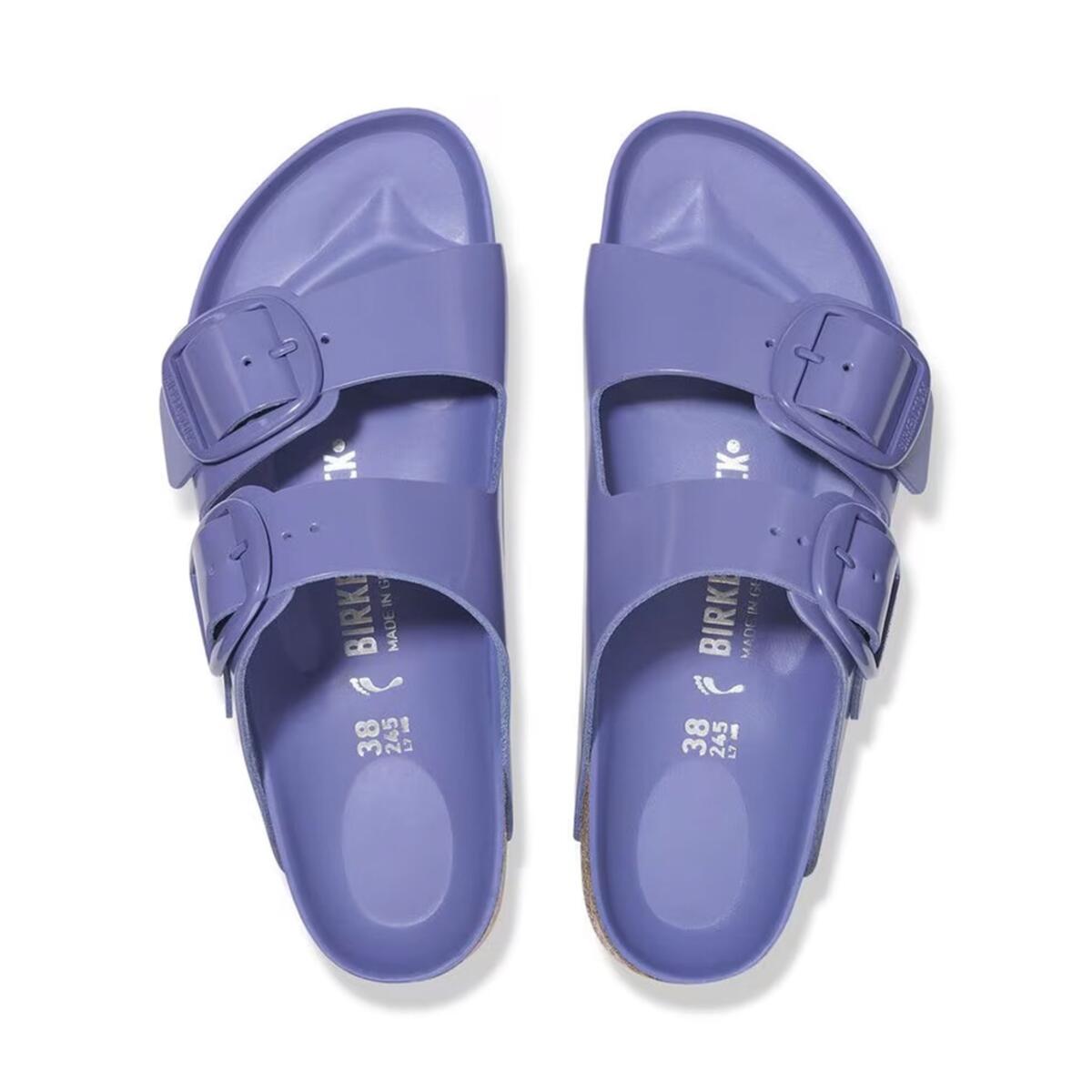 Birkenstock ARIZONA BIG BUCKLE NL HIGH SHINE Mor Kadın Çift Bantlı Terlik