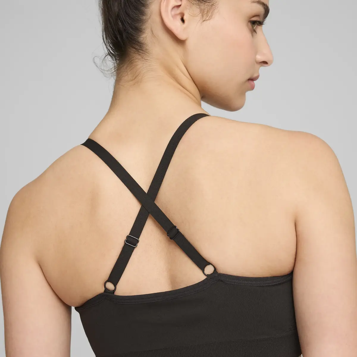 PUMA MOVE SHAPELUXE SEAMLESS BRA PUMA Black-V Siyah Kadın Sporcu Sütyeni