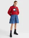 Tommy Hilfiger TJW BXY CENTER FLAG Kadın Kırmızı Kazak