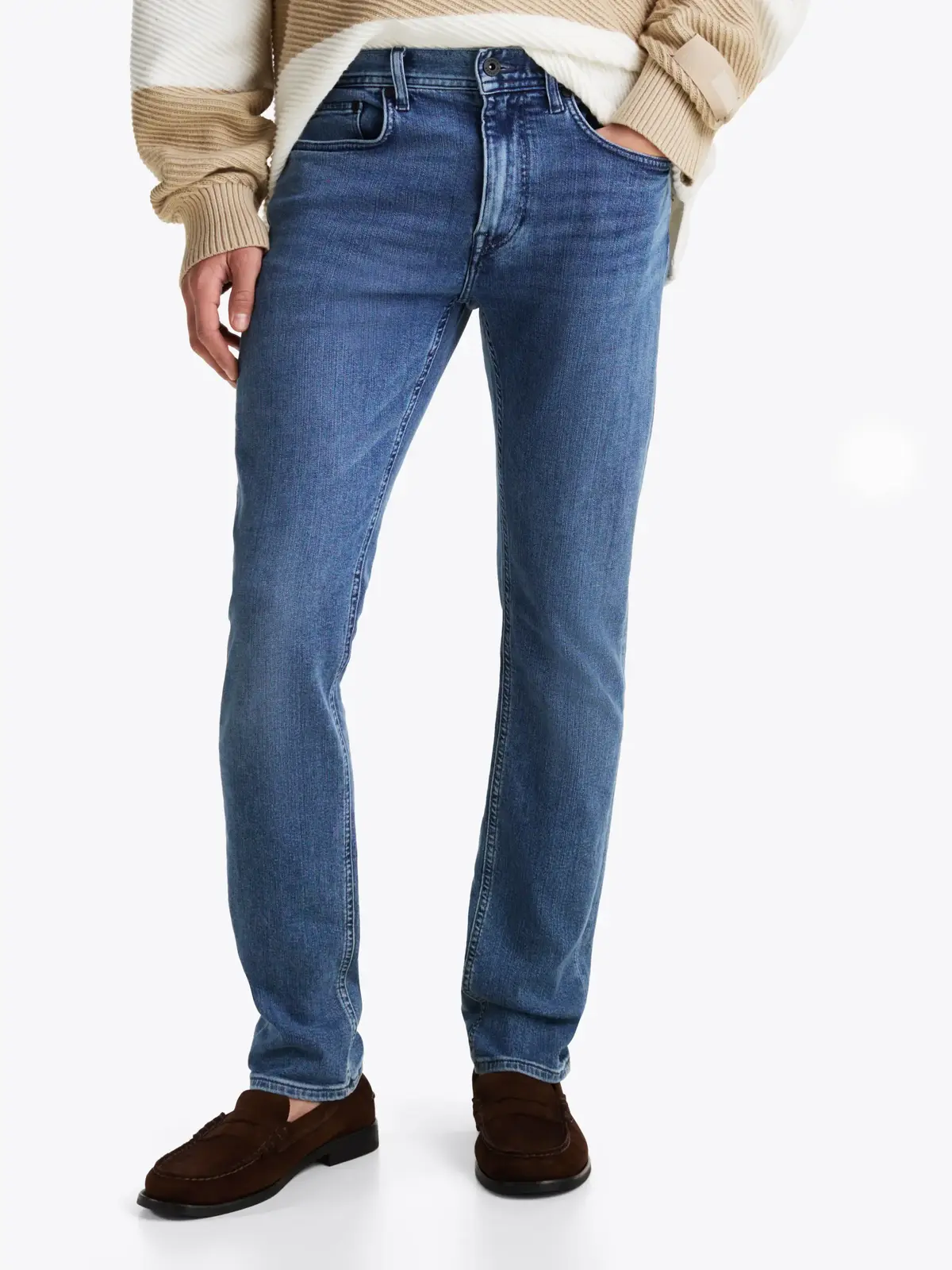 Tommy Hilfiger SLIM BLEECKER SSTR M, 1BE Mavi Erkek Jean Pantolon