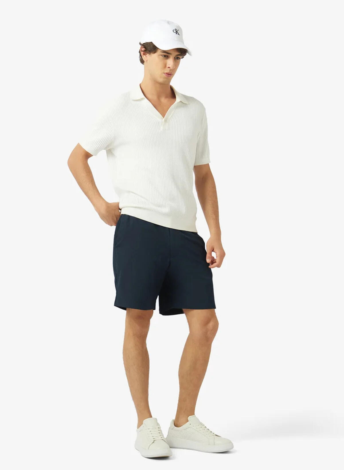Calvin Klein STRAIGHT SEERSUCKER, CEF, 31 Erkek Lacivert Şort