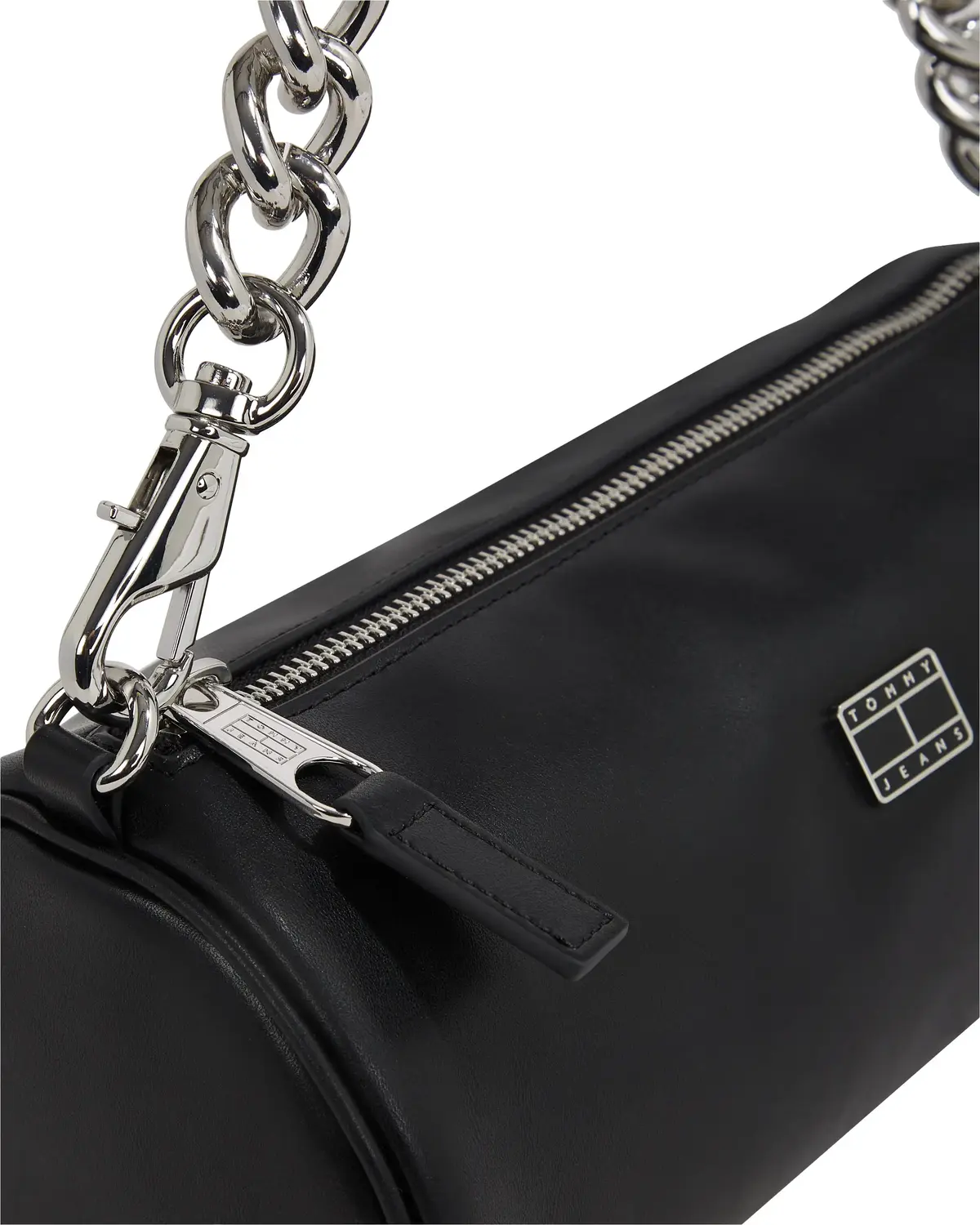 Tommy Hilfiger TJW CHAIN SHOULDER B, BDS Siyah Kadın Çanta & Cüzdan