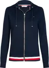 Tommy Hilfiger HERITAGE ZIP-THROUGH Kadın Siyah Hoodie
