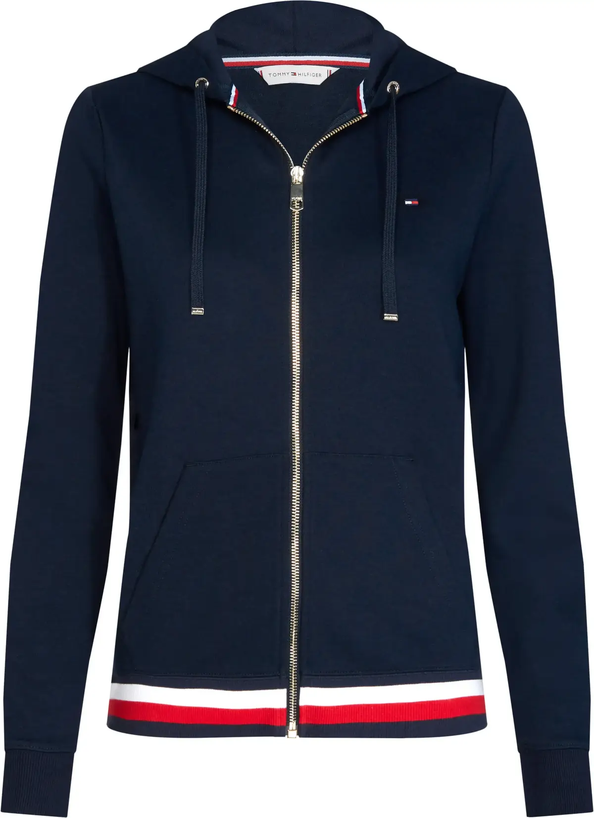Tommy Hilfiger HERITAGE ZIP-THROUGH Kadın Siyah Hoodie