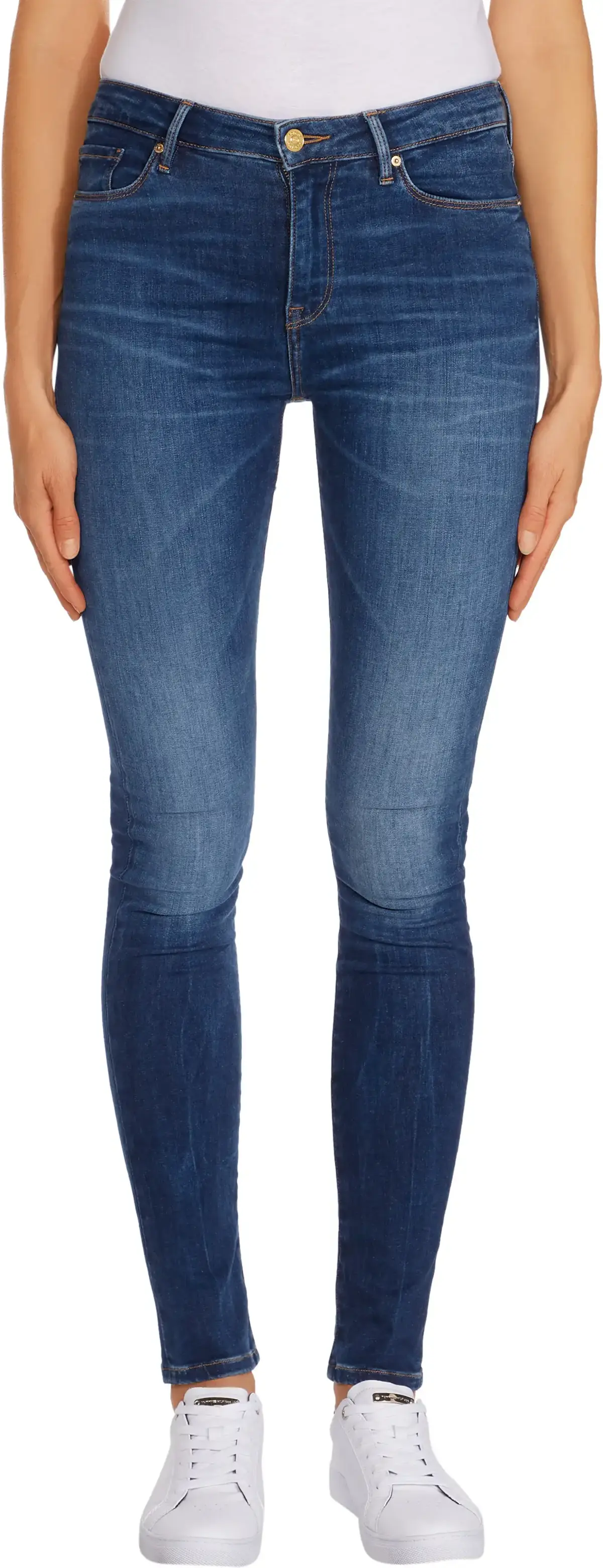 Tommy Hilfiger HERITAGE COMO SKINNY Kadın Mavi Kot Pantolon