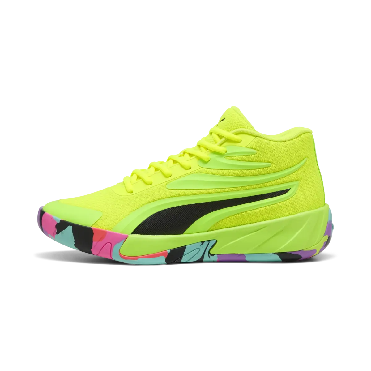 Puma Court Pro Marble Sarı Unisex Basketbol Ayakkabısı