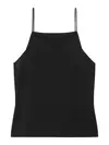 Calvin Klein SL PONTE MONOGRAM CA Siyah Kadın Bluz