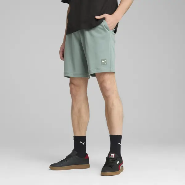 PUMA ESS ELEVATED Shorts 9" TR Yeşil Erkek Şort
