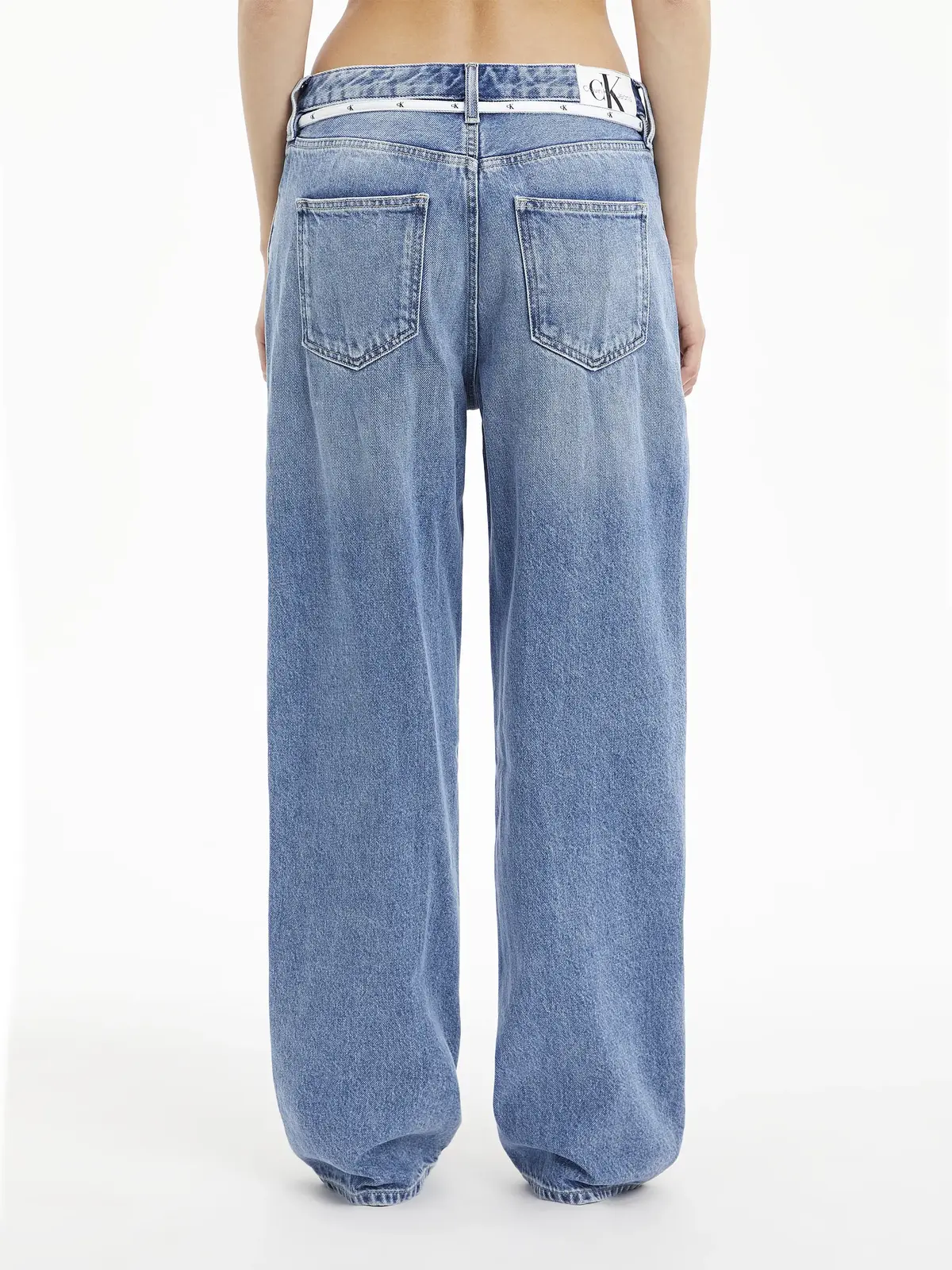 Calvin Klein 90S STRAIGHT Kadın Mavi Kot Pantolon