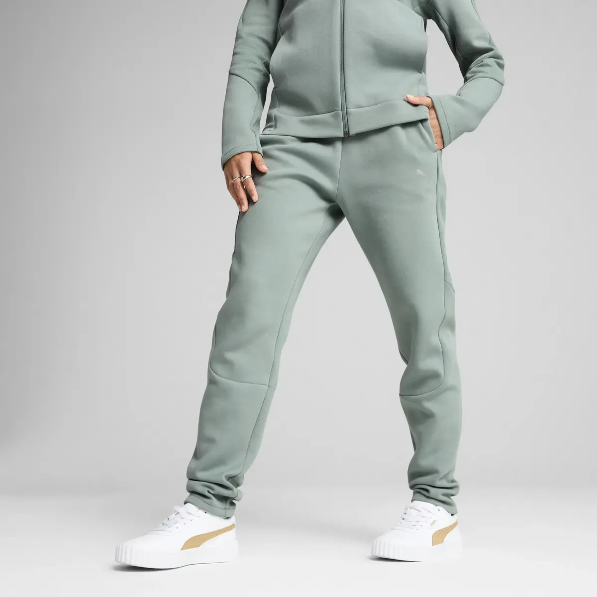 PUMA EVOSTRIPE Sweatpants Yeşil Kadın Eşofman Altı