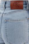 Calvin Klein EU NEW MOM JEAN BLUE RAIN Kadın Mavi Jean Pantolon