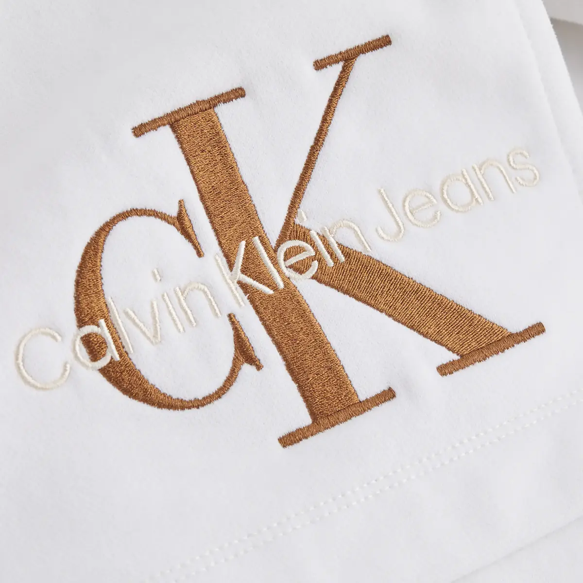 Calvin Klein PREMIUM MONOLOGO JOG Kadın Beyaz Jogger