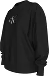 Calvin Klein TEXTURED MONOLOGO CR Kadın Siyah Sweatshirt