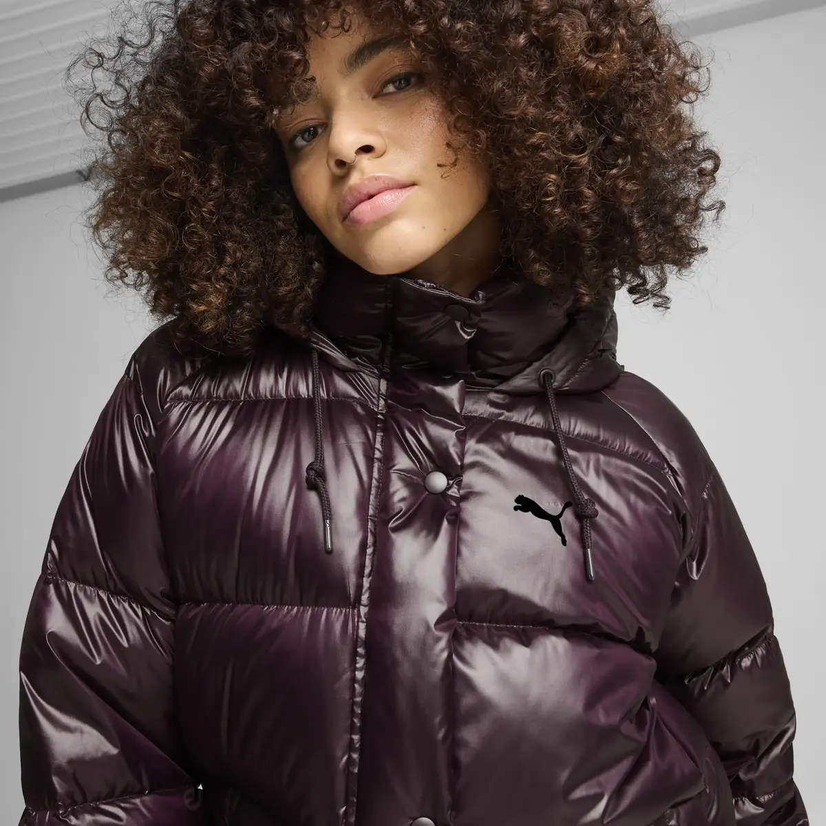 Puma Style Down Jacket Bordo Kadın Kaban