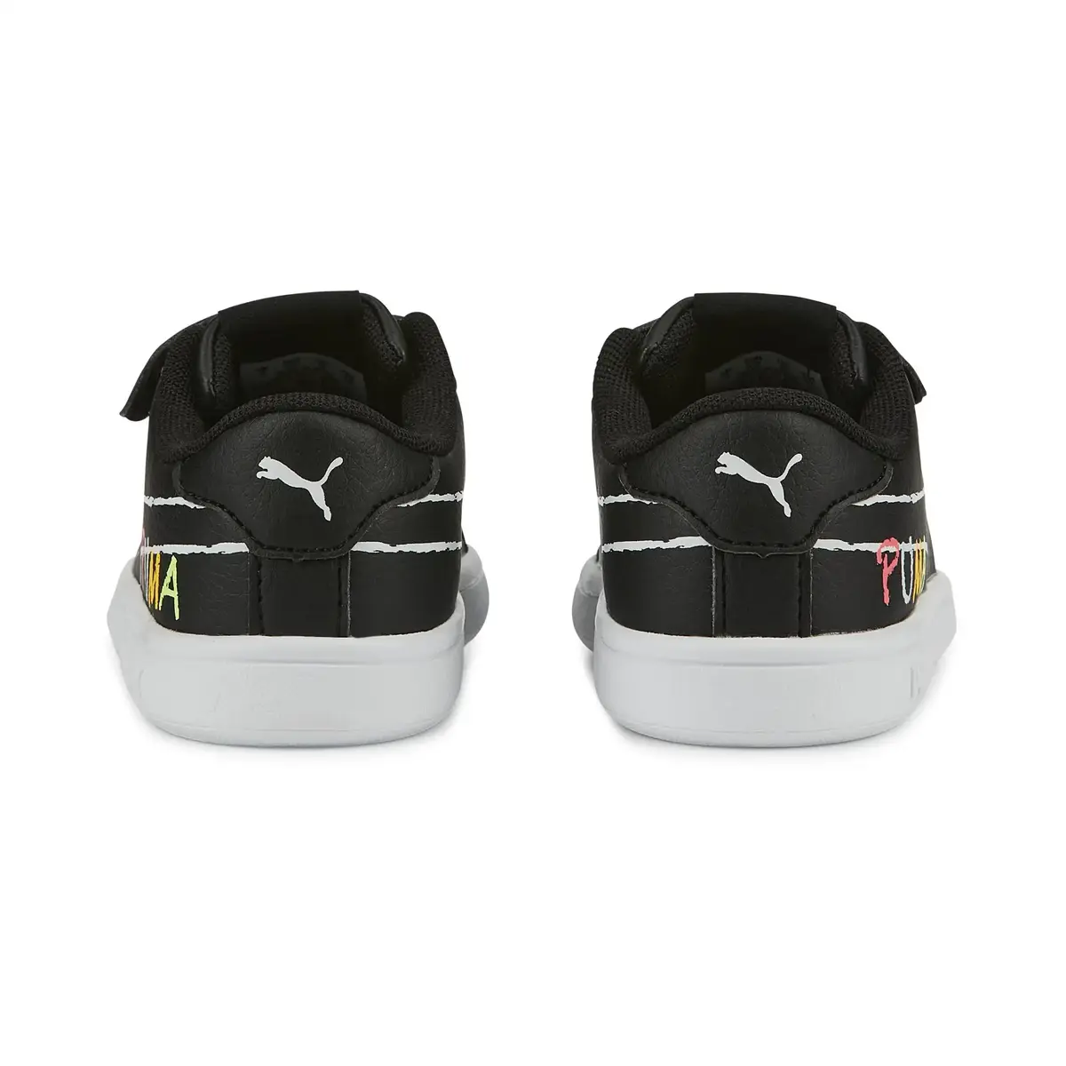 Puma Smash V2 Home School V Inf Siyah Çocuk Çocuk Günlük Spor Ayakkabı