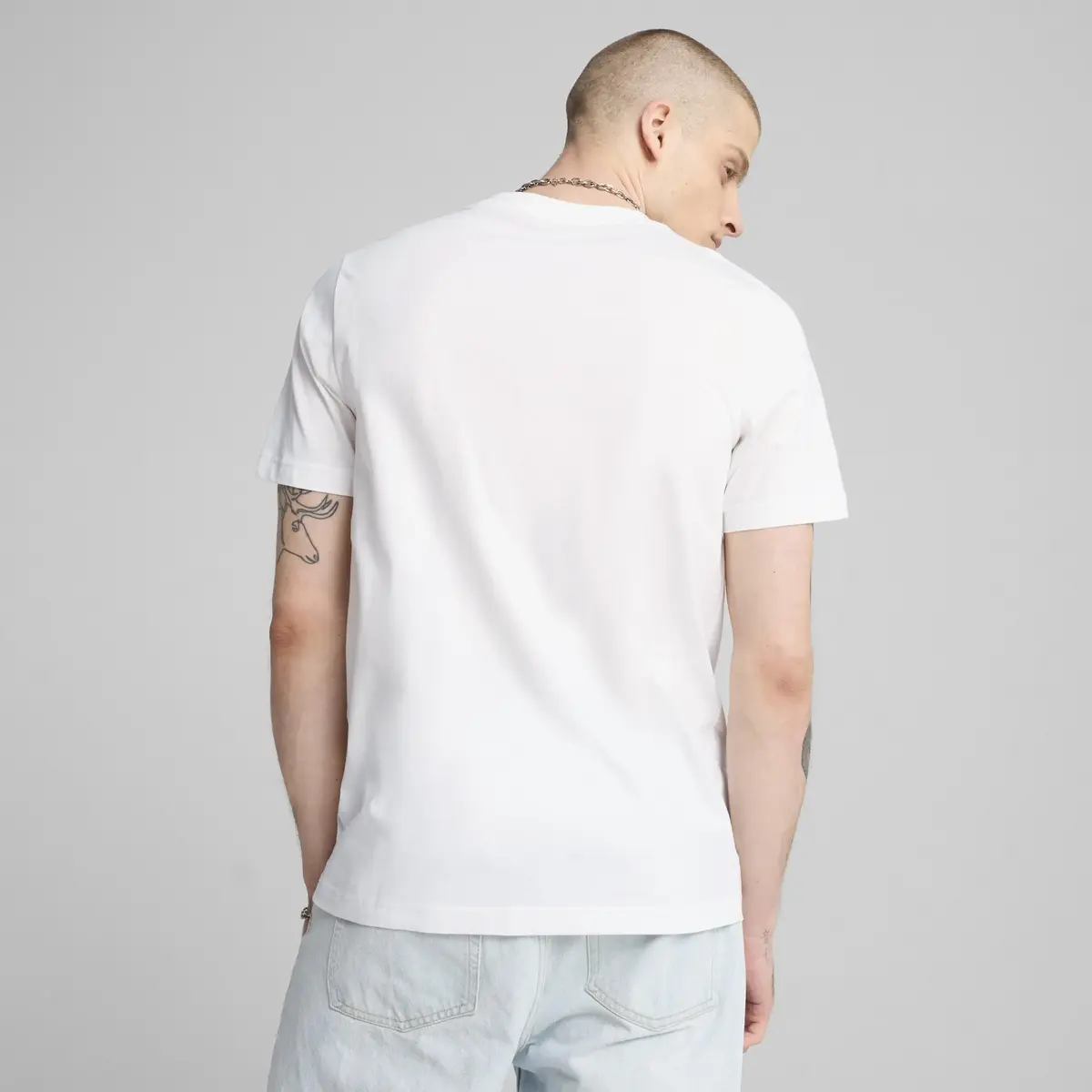 Puma GRAPHICS Icon Tee Beyaz Erkek T-Shirt