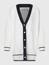 Tommy Hilfiger ICON CHECK CARDIGAN Kadın Krem Kazak