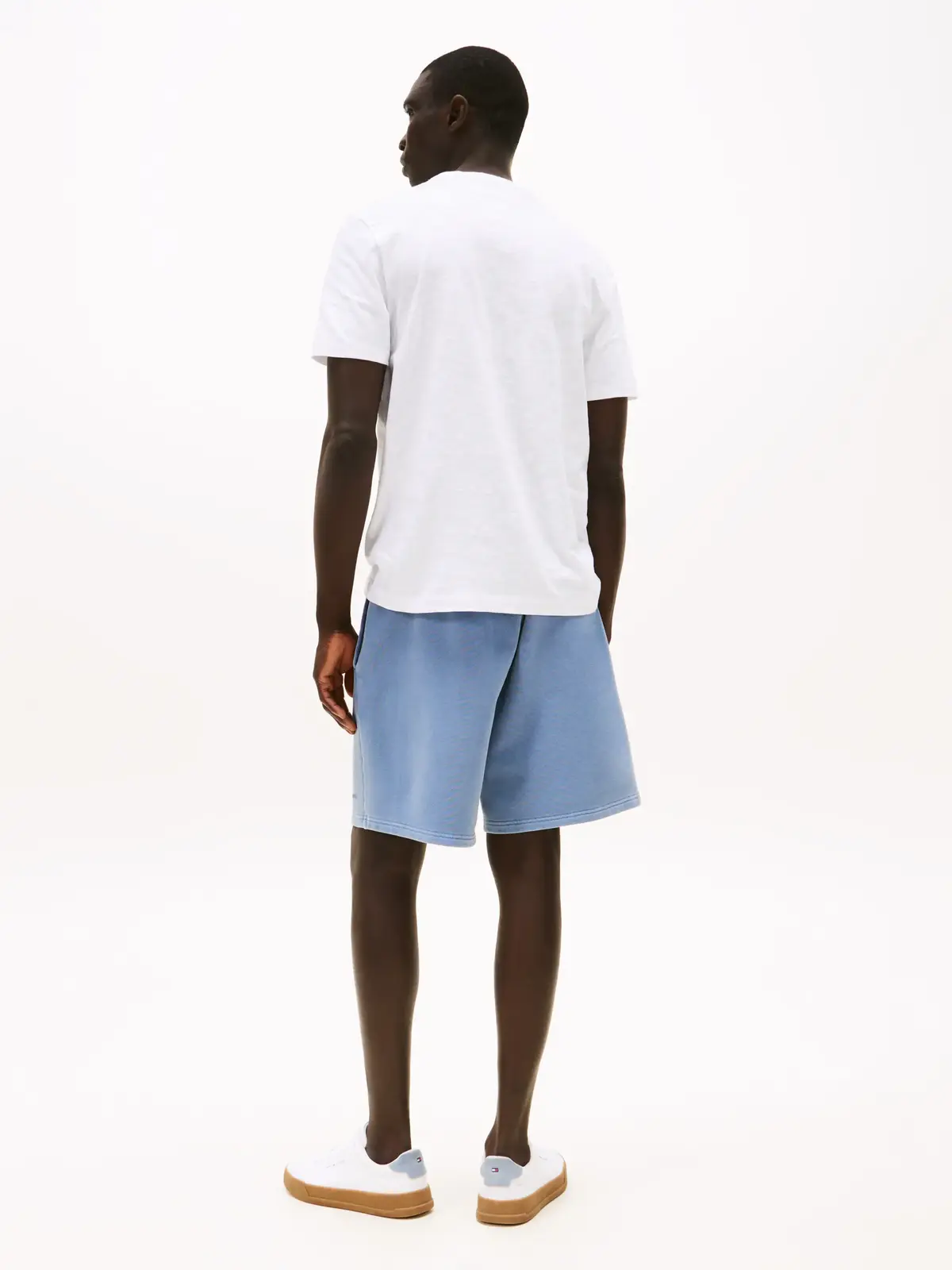 Tommy Hilfiger PALM TREE LABEL TEE Erkek Beyaz T-Shirt