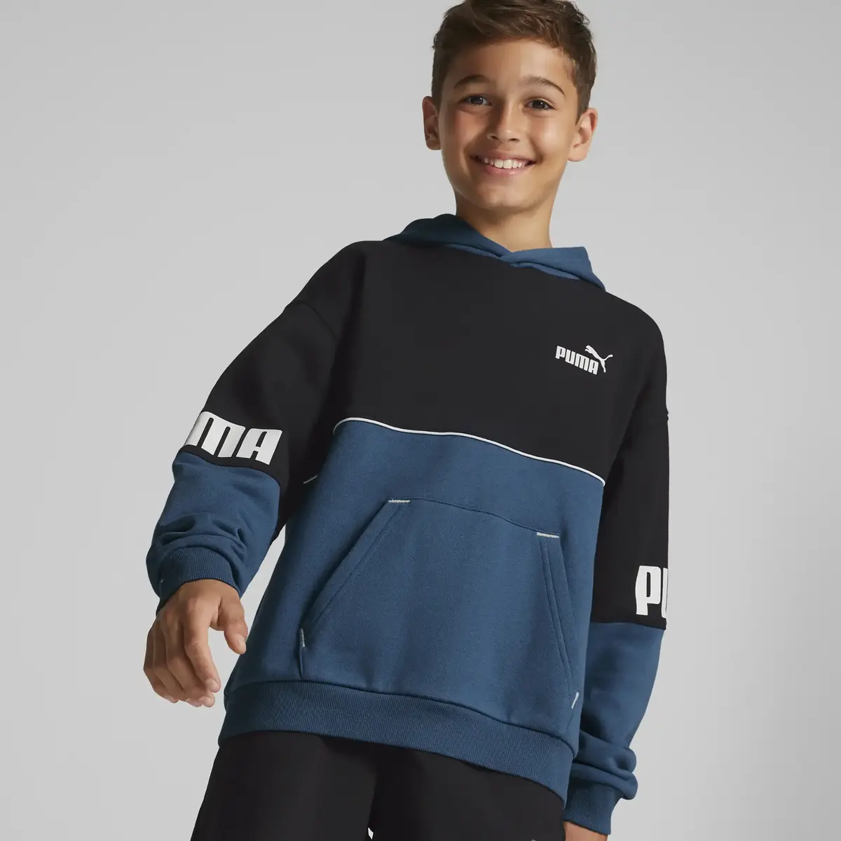 Puma Power Colorblock Hoodie Erkek Sweatshirt