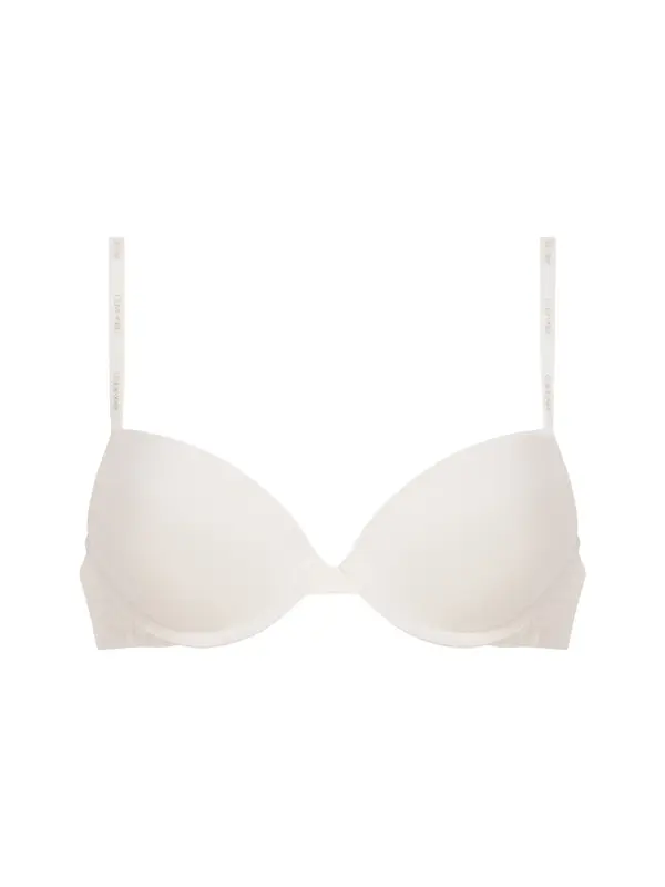 Calvin Klein PUSH UP PLUNGE Krem Destekli Dekolte Sütyeni