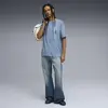 Puma GRAPHIC Card Play Tee Mavi Erkek T-Shirt