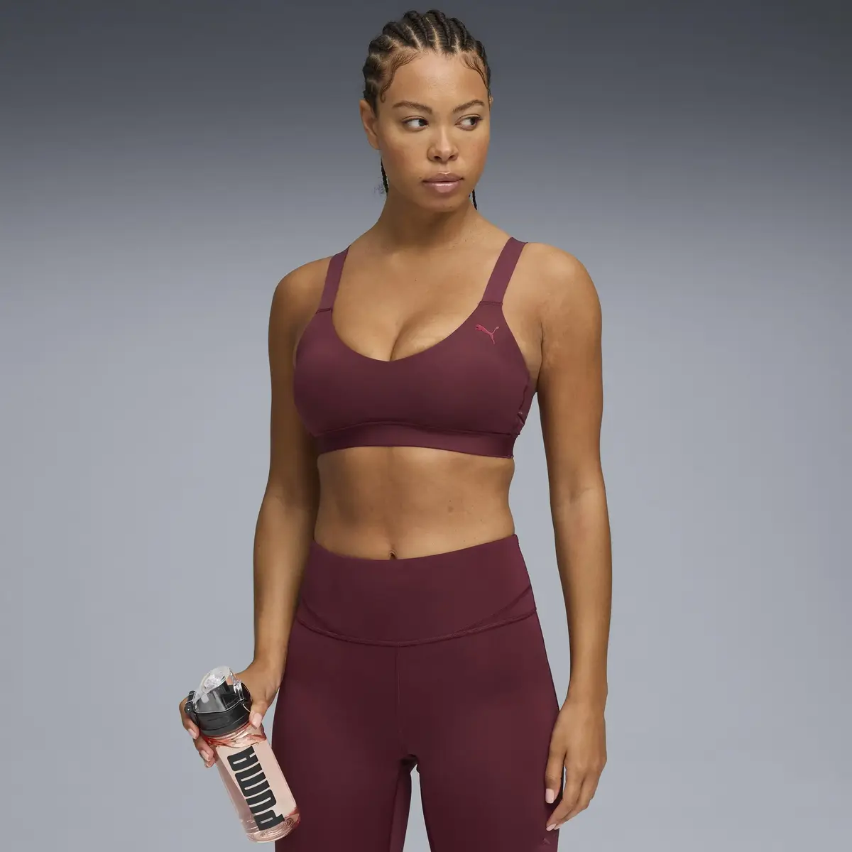 Puma PUMA SHAPE BRA - Low Kırmızı Kadın Sporcu Sütyeni