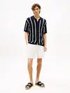 Tommy Hilfiger VERTICAL STRIPE OPEN, 0FA Lacivert Erkek Kazak