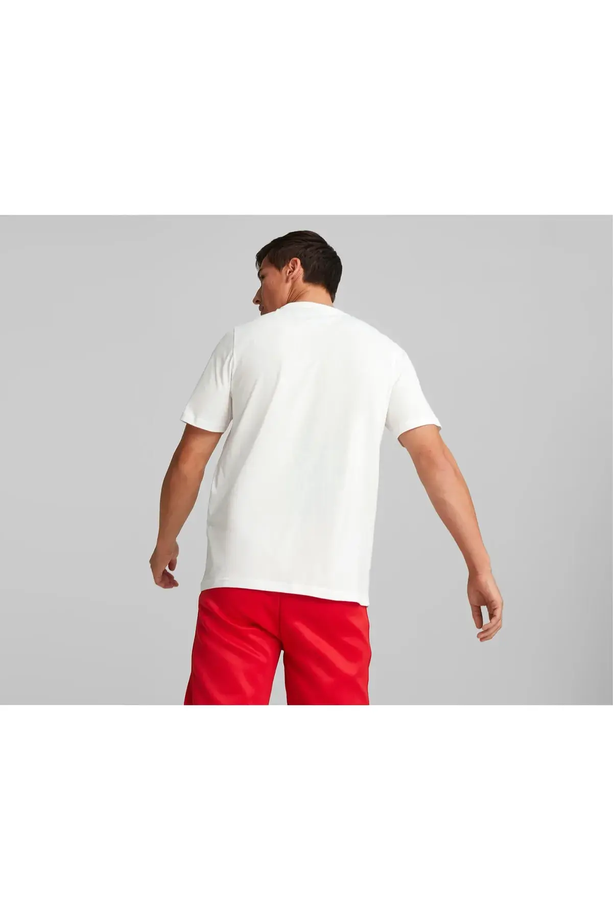 Puma Ferrari Race Big Shield Tee Beyaz Erkek T-shirt