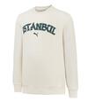 Puma Istanbul Graphic Crew Bej Erkek Sweatshirt