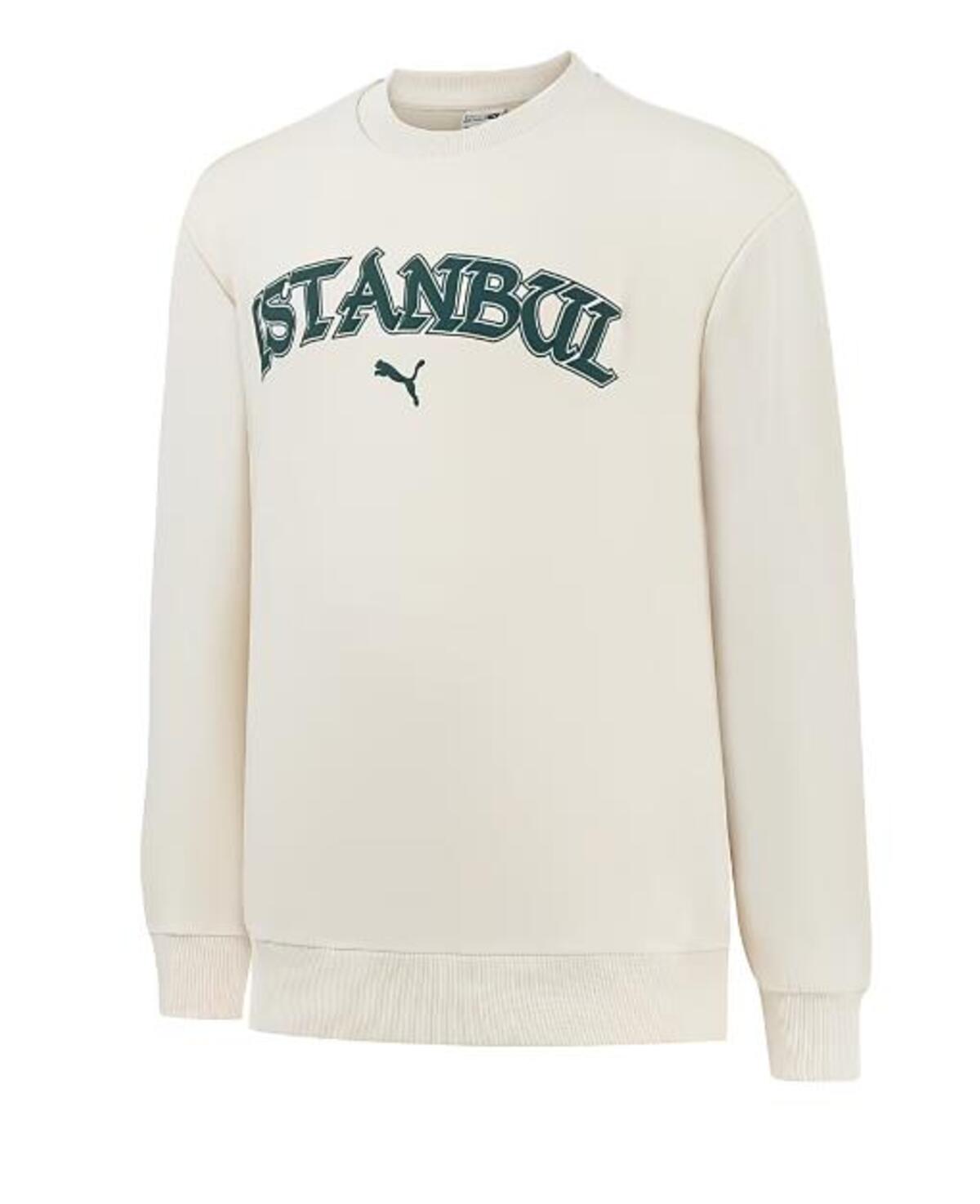 Puma Istanbul Graphic Crew Bej Erkek Sweatshirt