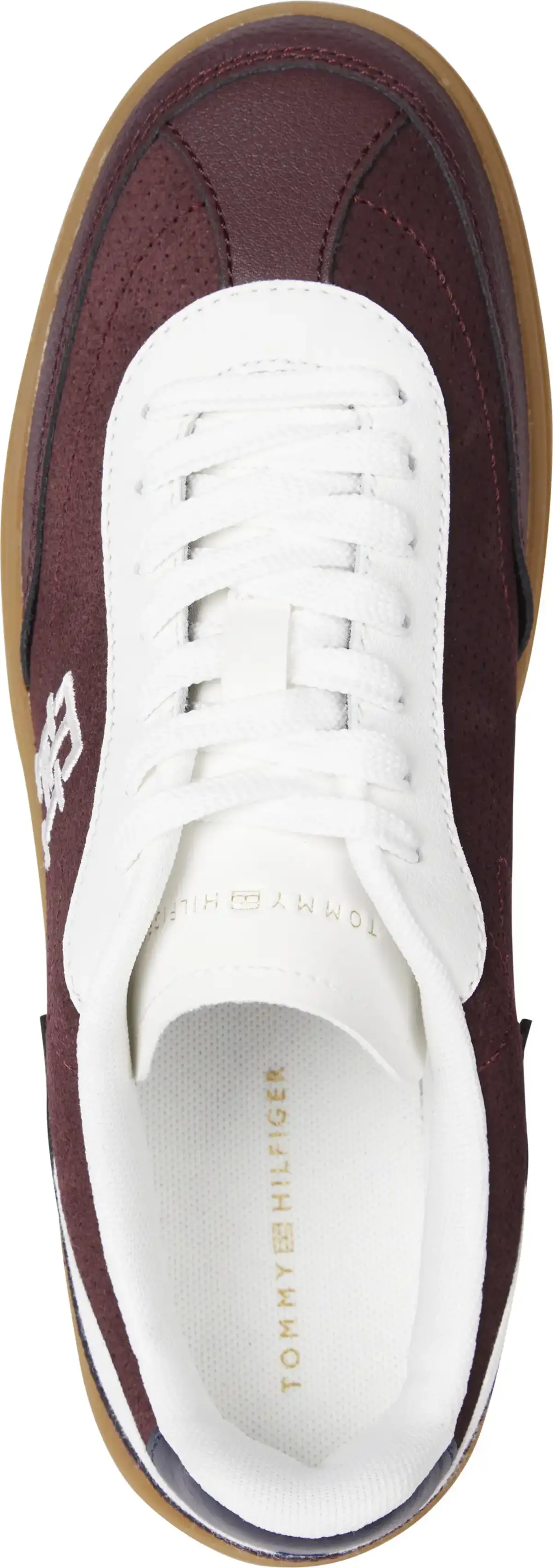 Tommy Hilfiger TH HERITAGE SNEAKER, 0KP Kahverengi Kadın Spor Ayakkabı & Sneaker