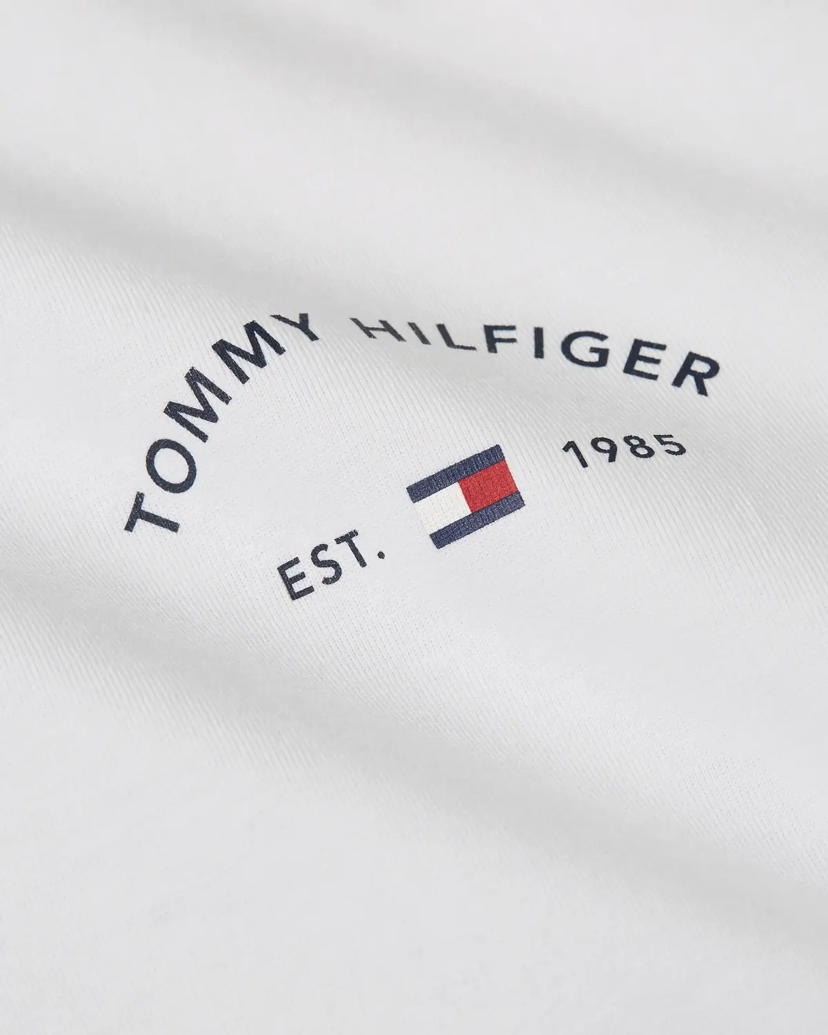 Tommy Hilfiger HILFIGER HOTEL TEE Erkek Beyaz T-Shirt