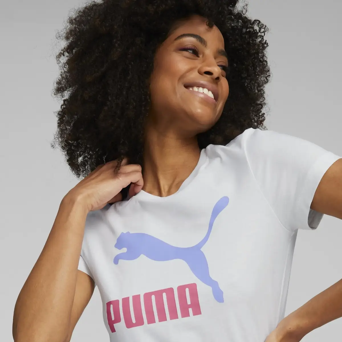 Puma Classics Logo Tee Beyaz Kadın T-Shirt