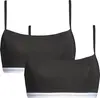 Calvin Klein UNLINED BRALETTE 2PK Kadın Siyah Bralet