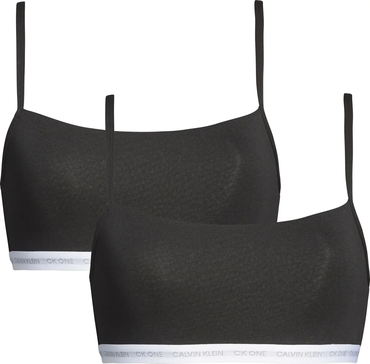 Calvin Klein UNLINED BRALETTE 2PK Kadın Siyah Bralet