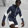 Puma EVOSTRIPE Full-Zip Hoodie DK Lacivert Erkek Sweatshirt