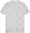 Tommy Hilfiger ALL OVER FLAG EMB PO, YBR Beyaz Erkek Çocuk T-Shirt & Polo