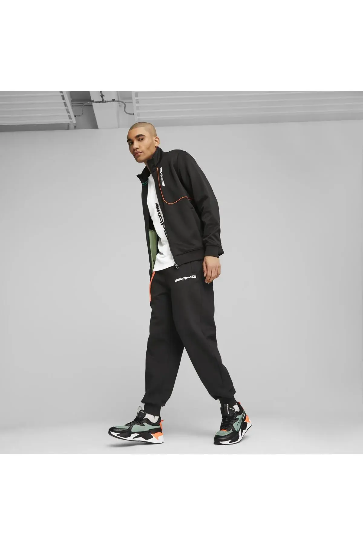 Puma AMG Track Jacket Siyah Erkek Fermuarlı Sweatshirt