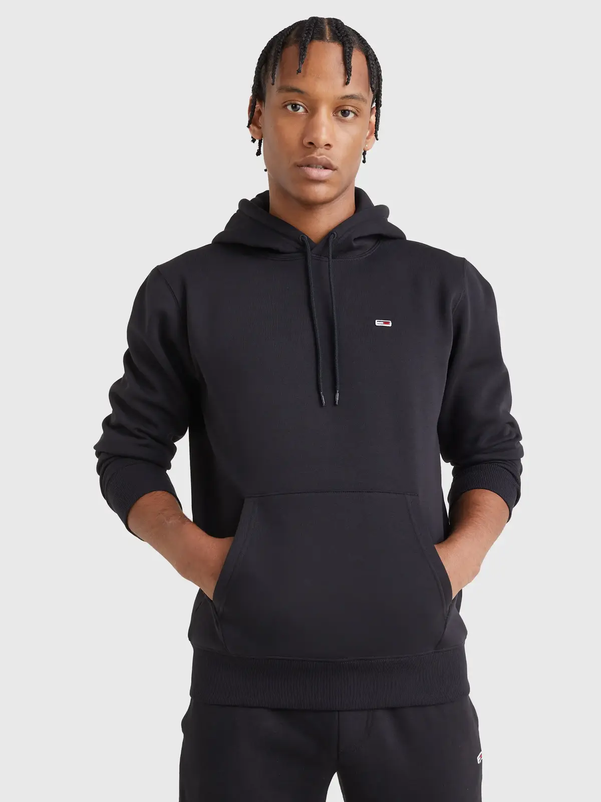 Tommy Hilfiger TJM REGULAR FLEECE H Erkek Siyah Sweatshirt