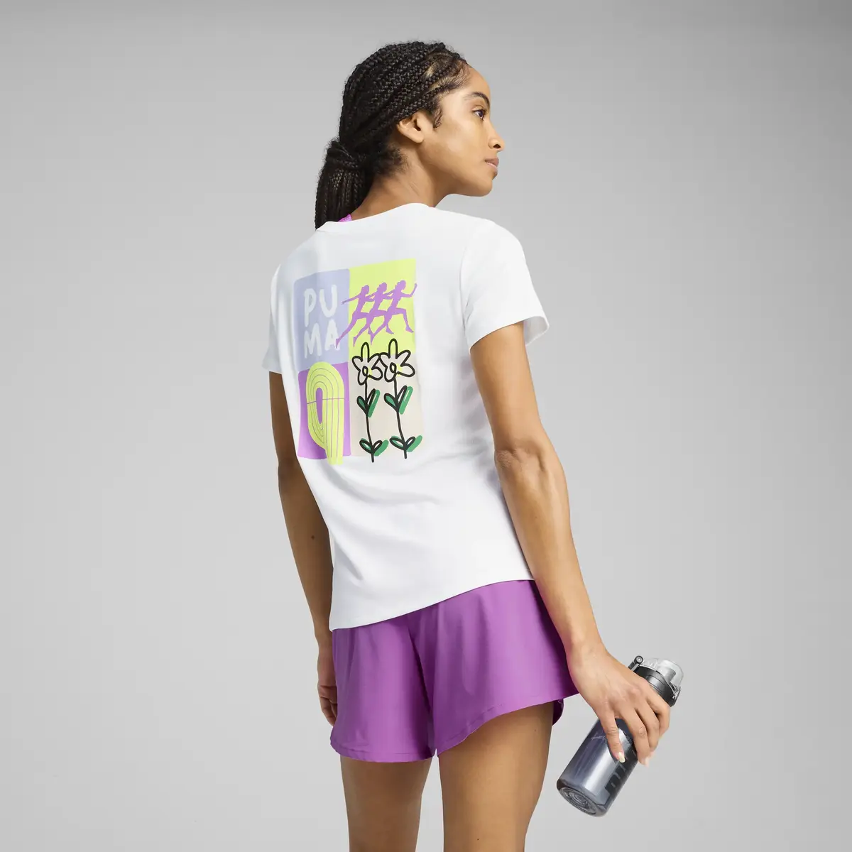 Puma GRAPHICS RUNNING ILLUSTRATIO Beyaz Kadın Ceket