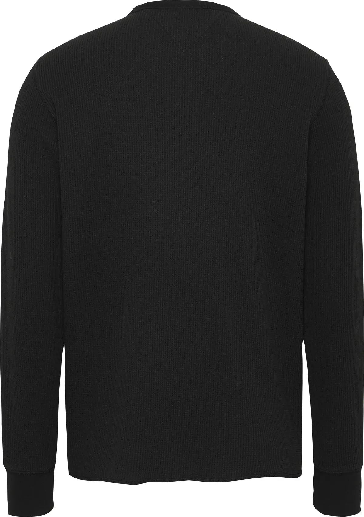 Tommy Hilfiger TJM SLIM WAFFLE LS T, BDS Siyah Erkek T-Shirt & Polo