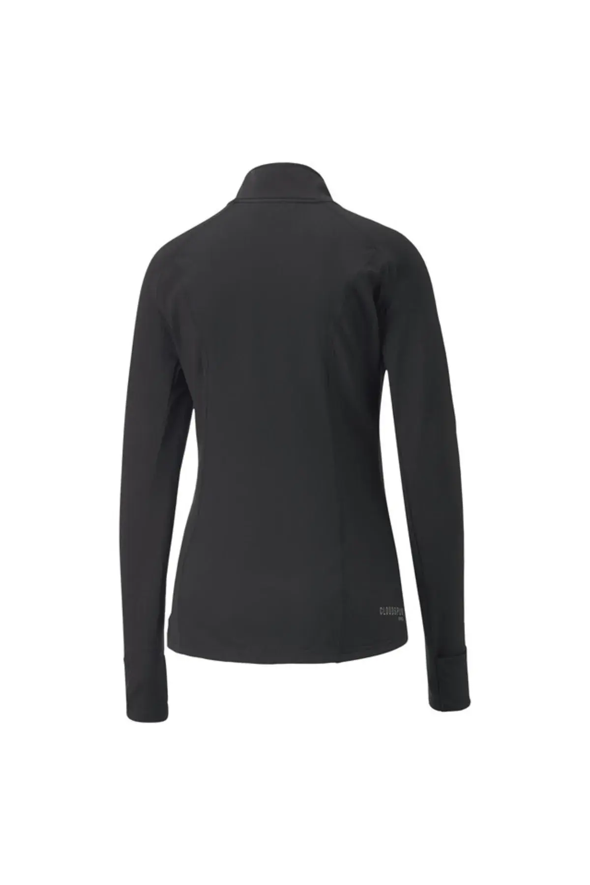 Puma Run Cloudspun Wrmlb Padded Jacket Siyah Kadın Fermuarlı Koşu Ve Yürüyüş Ceketi
