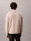 Calvin Klein LS BOMBER CASHMERE Bej Erkek Kaşmir Karışımlı Fermuarlı Ceket
