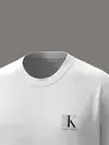 Calvin Klein SS 30s EU SP CK ABSTRACT GRAPHIC Beyaz Erkek Tişört