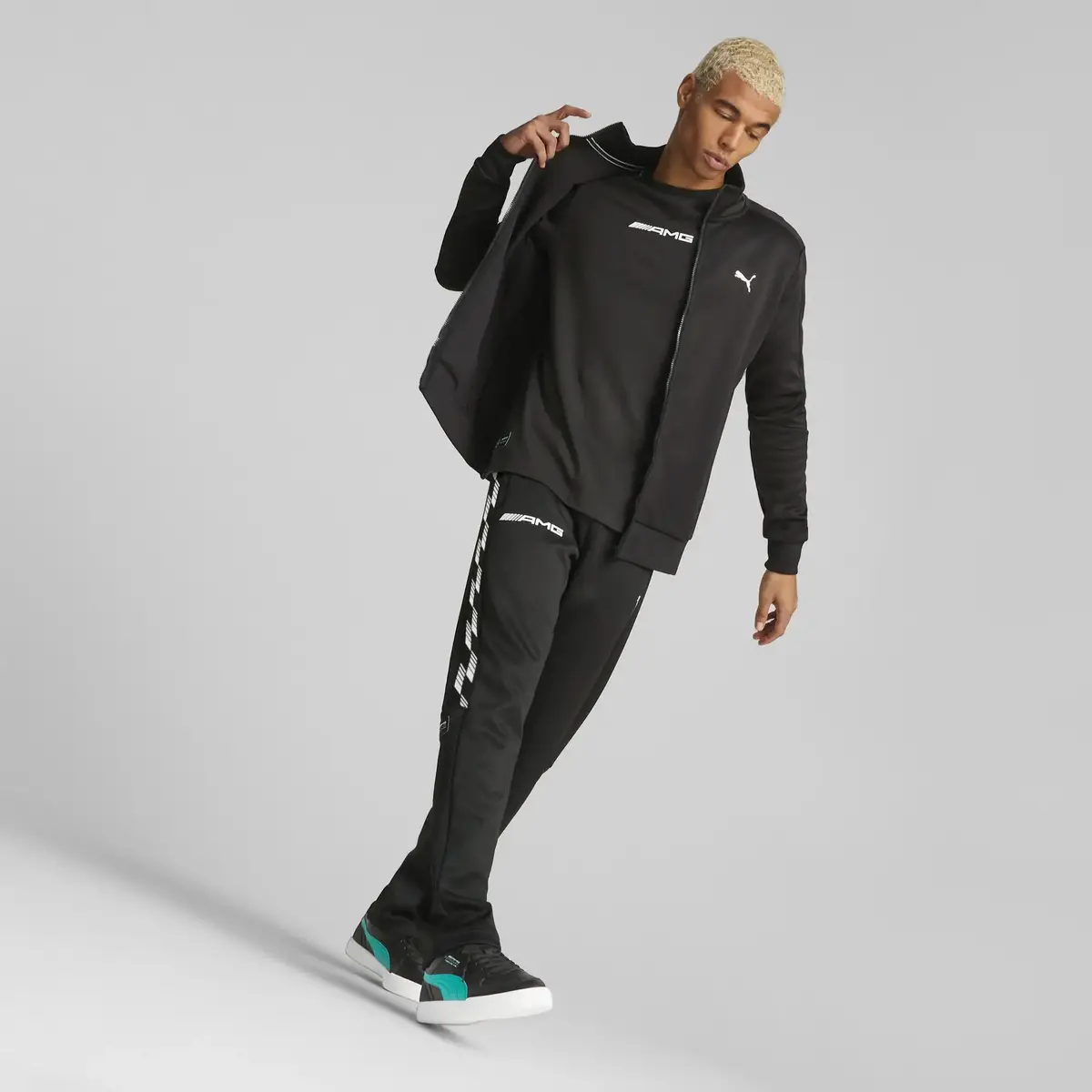 Puma MAPF1 MT7 Track Jacket Siyah Erkek/Unisex Fermuarlı Sweatshirt