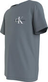 Calvin Klein CHEST MONOGRAM TOP Erkek Mavi T-Shirt